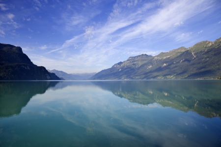 Brienz lake in Switzerlandの写真素材