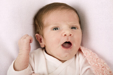 young baby portrait, studio pictureの写真素材