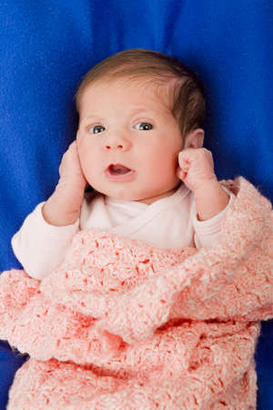 young baby portrait, studio picture