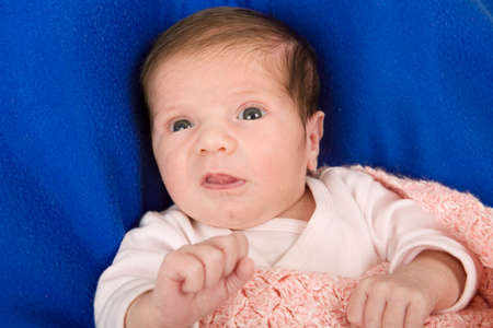 young baby portrait, studio pictureの写真素材