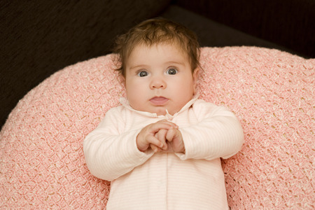 young baby portrait, studio picture