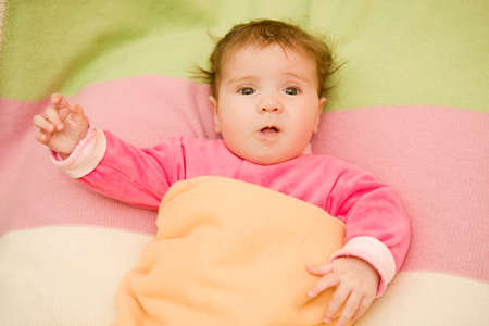 young baby portrait, studio picture