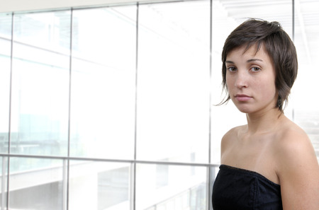 young business woman at the officeの写真素材