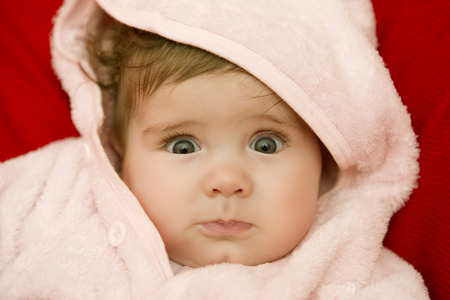 young baby portrait, studio pictureの写真素材