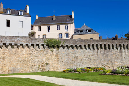 The historic city of Vannes in Brittany, Franceのeditorial素材