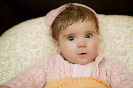 young baby portrait, studio picture
