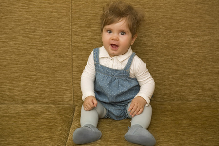 young baby portrait, studio picture