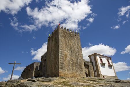 Belmonte castle. Historic village of Portugal, near Covilhaのeditorial素材