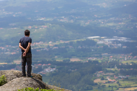 Paragliding Festival Aboua Cup de Caldelas 2016, in the north of Portugal, 4 June, 2016, Caldelas, Portugal.のeditorial素材