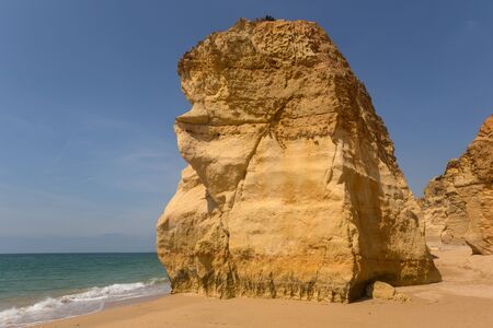 beach of Praia da Rocha, in the Algarve, Portugal