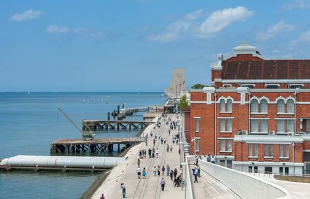 People at the Museum of Art, Architecture and Technology. Designed by the British architect Amanda Leveteのeditorial素材
