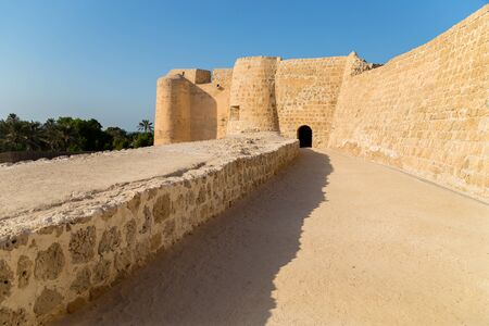 View of the old Arad Fort, in Manama, Muharraq, Bahrain.