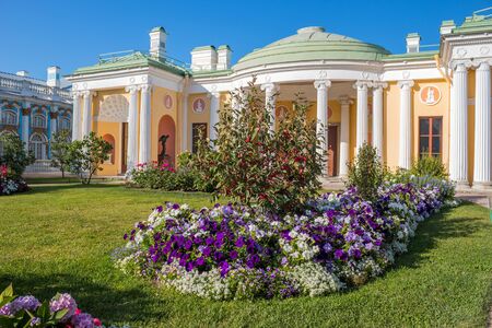 Catherine palace: a stunning of Catherine palace and gardens, the summer residence of the Russian tsars, located in Pushkin, south of St. Petersburg, Russia.のeditorial素材