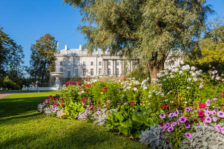 Catherine palace, August 28, 2019: a stunning of Catherine palace and gardens, the summer residence of the Russian tsars, located in Pushkin, south of St. Petersburg, Russia.のeditorial素材