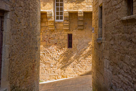 Historic houses in Sarlat la Caneda in Dordogne Department, Aquitaine, France