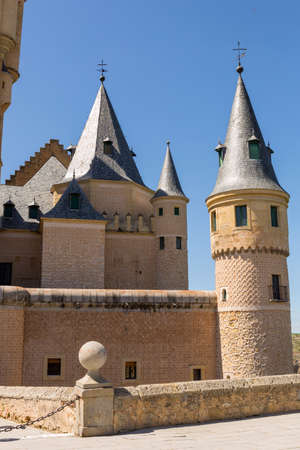 The famous Alcazar castle of Segovia, Castilla y Leon, Spainのeditorial素材