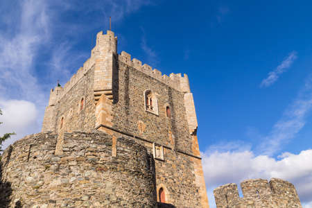 Medieval castle of Braganca. Historical fortress on the north of Portugalのeditorial素材