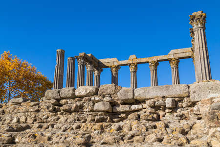 Temple of Diana, the Roman temple of Evora dedicated to the cult of Emperor Augustus, the most...