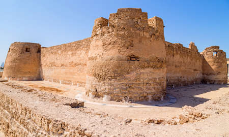 View of the old Arad Fort, in Manama, Muharraq, Bahrain.のeditorial素材