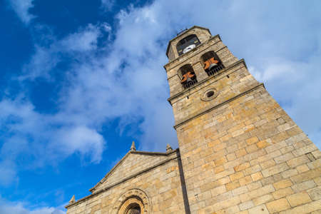 Puebla de Sanabria church detail, Castilla y Leon, Spainの写真素材