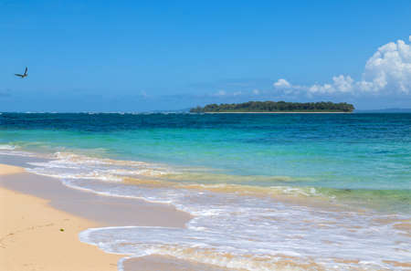 Beautiful tropical beach in Panamaの写真素材
