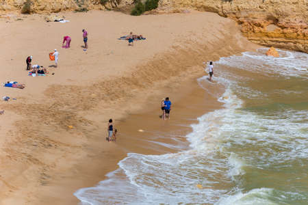 ARMACAO DE PERA, PORTUGAL: Senhora da Rocha Beach, in the fishing village of Armacao de Pera, Algarve, Portugalのeditorial素材