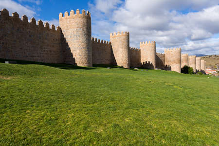 Ancient fortification of Avila, Castile and Leon, Spainのeditorial素材