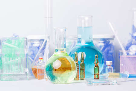 syringes with ampules of drugs