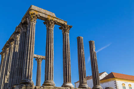 Temple of Diana, the Roman temple of Evora dedicated to the cult of Emperor Augustus, the most...
