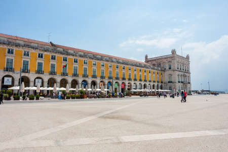 Lisbon, Portugal: Praca do Comercio in downtown Lisbon, Portugalのeditorial素材