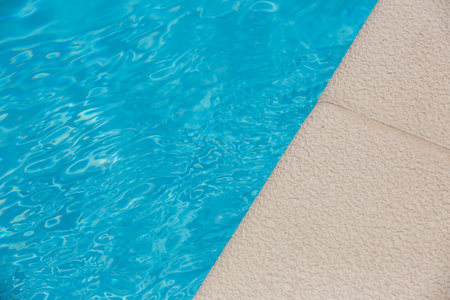 swimming pool with blue water