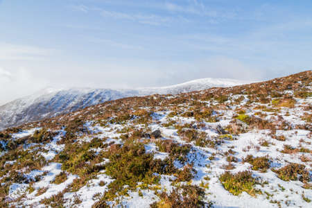Snow in the the Paps of Anu, Co Kerry, Irelandの写真素材