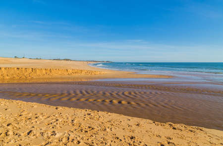 Beautiful beach in Algarve, Lagoa, Portugalの写真素材