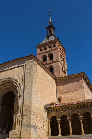 San Martin cathedral, old building, Segovia. Spainの写真素材