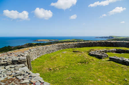 Knockdrum hill-top circular stone fort, County Cork, Irelandのeditorial素材