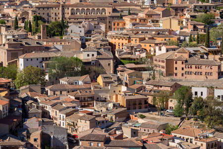 View of Toledo from the Mirador del Valle, Spainの写真素材