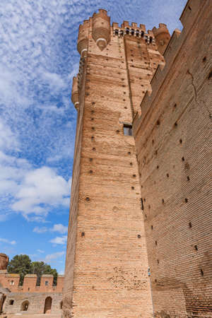 Castillo de la Mota, the Castle of Medina del Campo, in Valladolid, Leon. Spainのeditorial素材