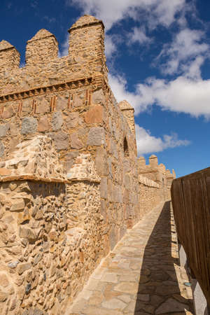 Ancient fortification of Avila, from the top of the walls, Castile and Leon, Spainの写真素材