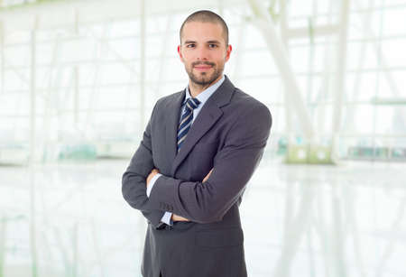 happy business man portrait at the officeの写真素材