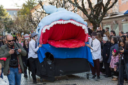 BRAGA, PORTUGAL: Braga Christmas Parade, in the streets of the old town of Braga. Portugal