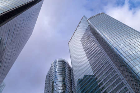 PARIS, FRANCE: Modern office building of the Business Center Tour, in La Defense business district, Paris, Franceのeditorial素材
