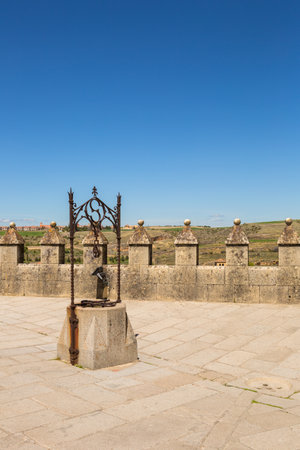 Segovia, Spain: The famous Alcazar castle of Segovia, Castilla y Leon, Spainの写真素材