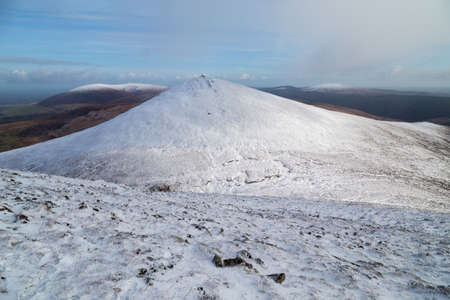 Snow in the the Paps of Anu, Co Kerry, Irelandの写真素材