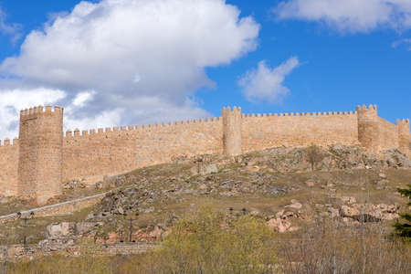 Ancient fortification of Avila, Castile and Leon, Spainのeditorial素材