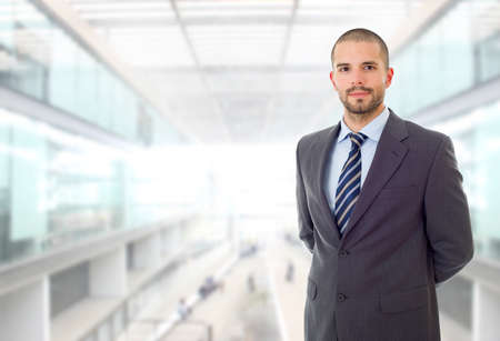 happy business man portrait at the officeの写真素材