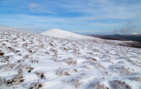 Snow in the the Paps of Anu, Co Kerry, Irelandの写真素材