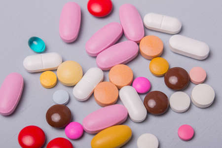 different pills heap mix therapy drugsの写真素材