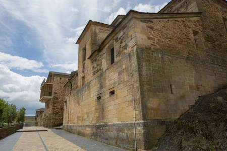 Old houses of the castle of Puebla de Sanabria, Castilla y Leon, Spainのeditorial素材