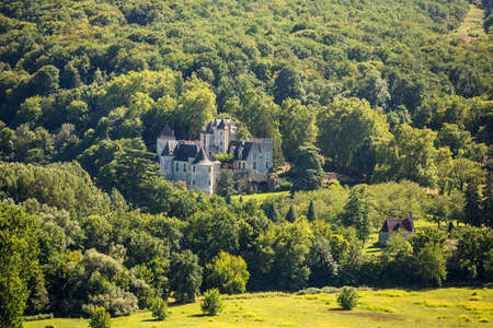 Perigord, the picturesque castle of Fayrac in Dordogne, Franceのeditorial素材