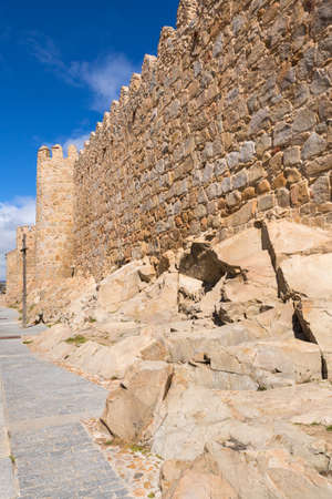 Ancient fortification of Avila, Castile and Leon, Spainのeditorial素材